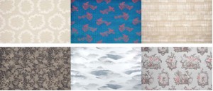 Prints from the Shanghai Nights and Into the Blue collections from Sahco - great mix of stunning color and tonal neutrals.